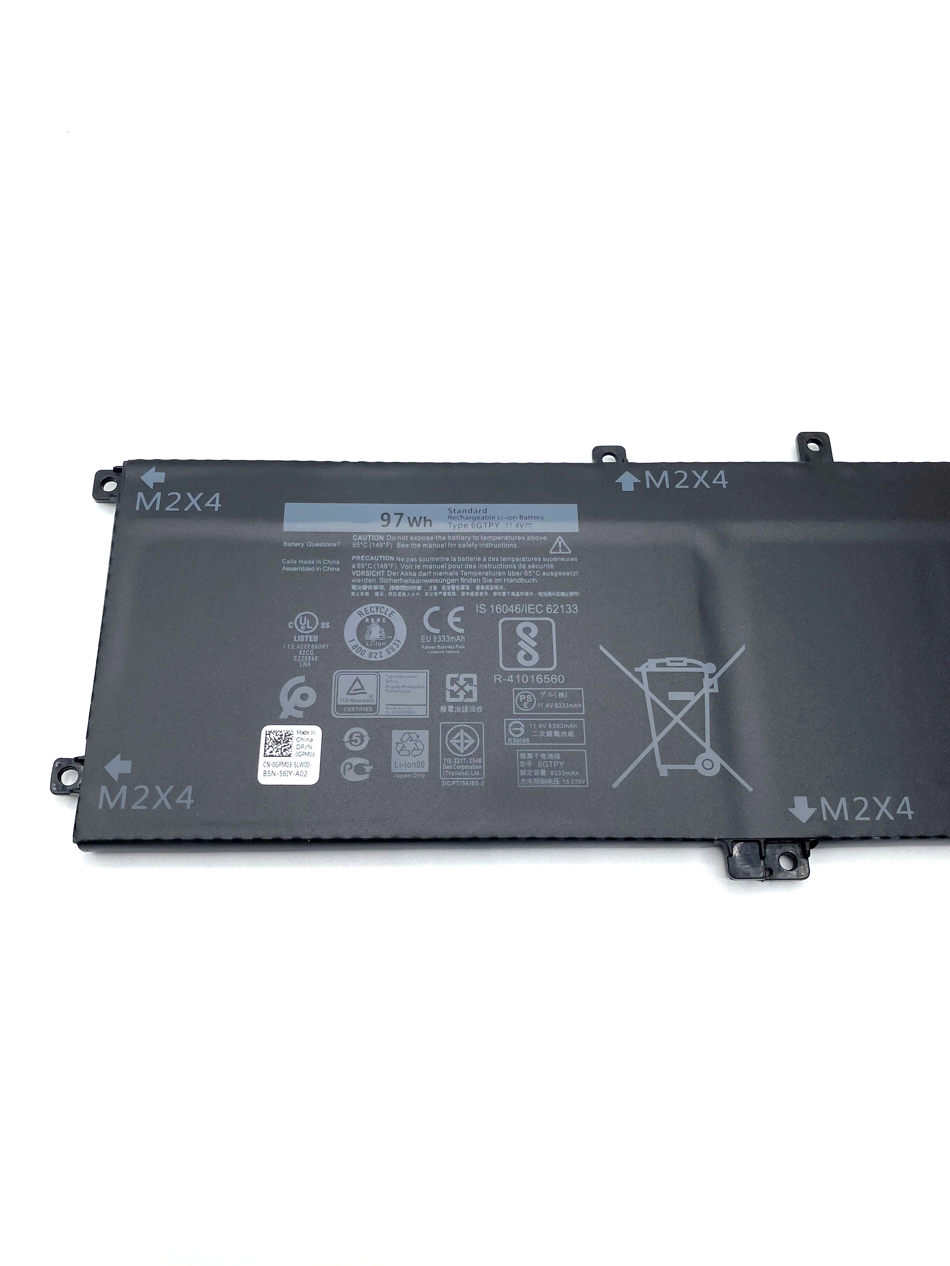 

Новый аккумулятор для ноутбука Dell XPS 15 9560 9570 7590 Precision 5520 5530 серии H5H20 5XJ28 GPM03 P83F P56F 11,4 В 97 Втч