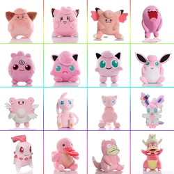 20cm Pink Series Pokemon Wobbuffet Chikorita Plush Toys Blissey Jigglypuff Kawaii Stuffed Anime Mew Clefable Cleffa Cute Gift