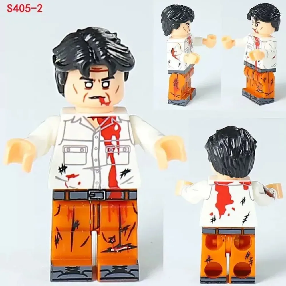 4cm Zombie Anime Figure DIY Peripheral Model Assembling Building Blocks Statue Desktop Decoration Ornaments Birthday Gift Toys