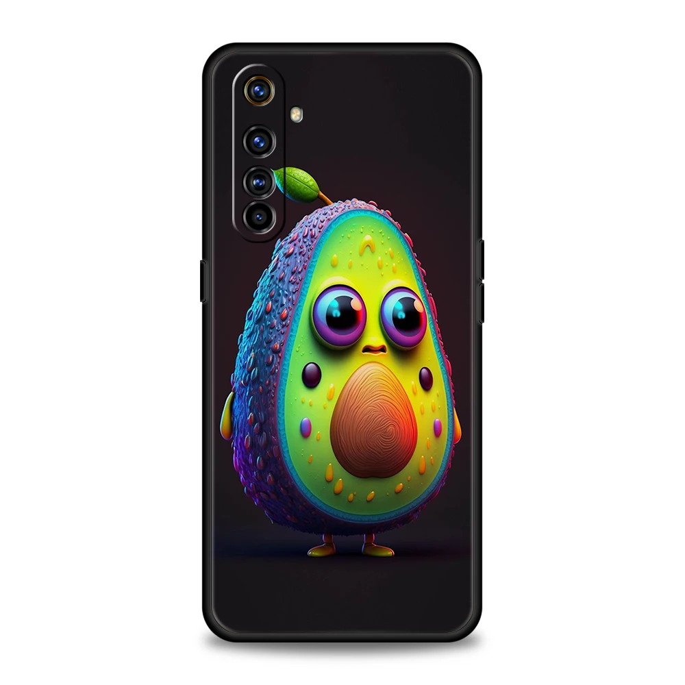 Avocado Phone Case for Oppo A17 A12 A57 A74 A16 Find X5 X6 A52 A53 A54 A15 Reno 6 Z 7 Pro A9 2020 5G Silicone Shell Capas Bags