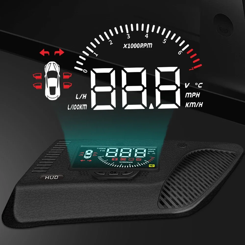 Per Honda Jazz Fit GK 2014-2020 specchio a benzina HUD Auto Car Head Up Display parabrezza schermo proiettore allarme tensione di velocità eccessiva