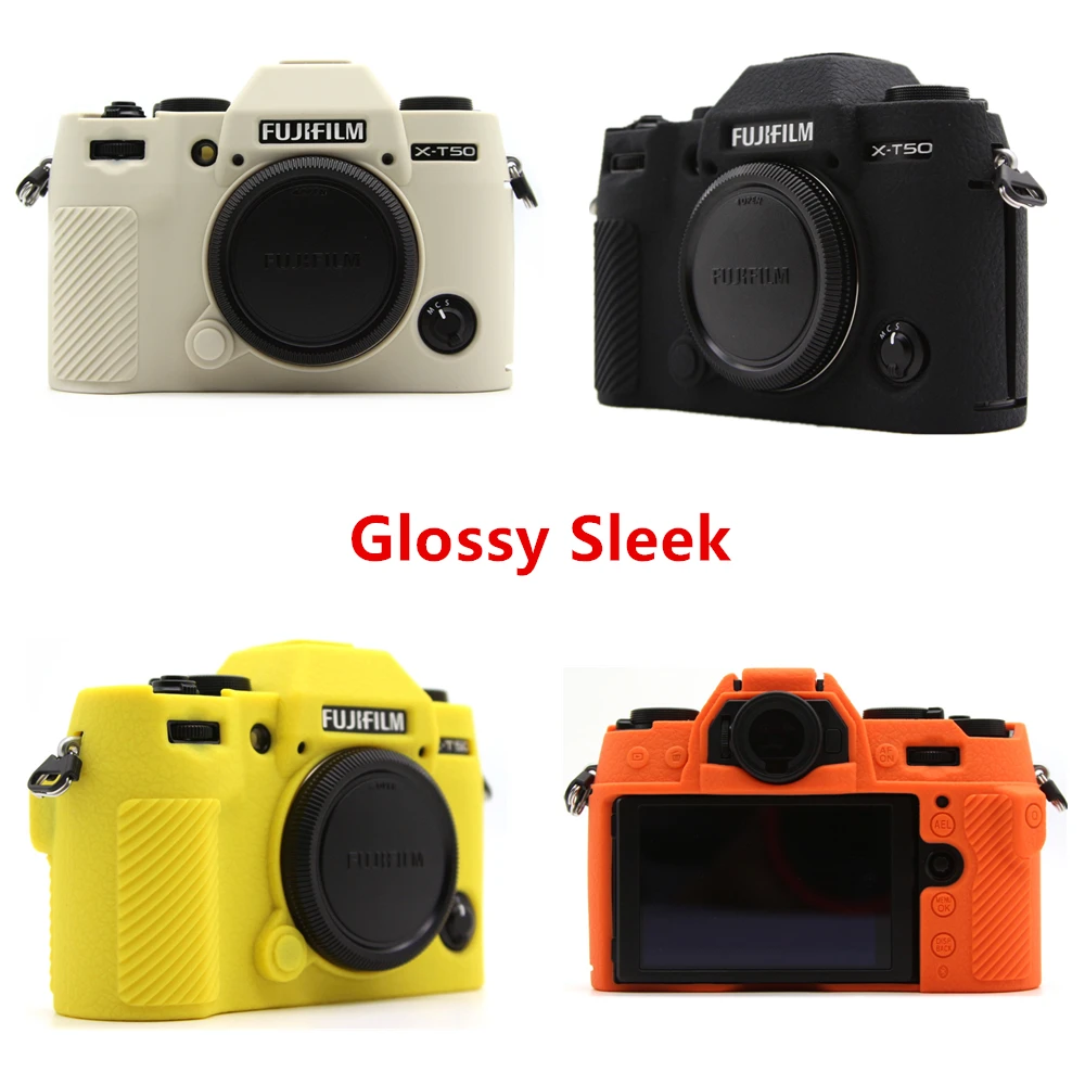 XT50 الملمس المطاط السيليكون حالة غطاء الجسم الجلد لكاميرا Fujifilm X-T50 فوجي XT50