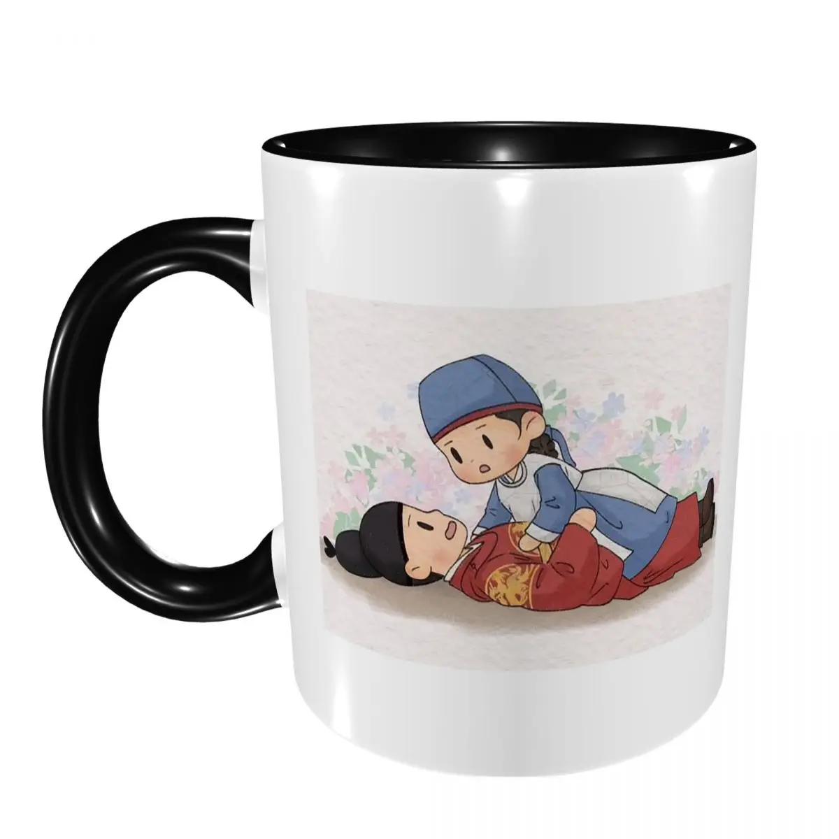 Tasses à café en céramique amusantes, mugs à thé, tasses à lait, articles de boisson, cadeaux pour femme et homme, avec motifs de séries TV populaires, couples amoureux, Bon Appétit, Votre Majesté