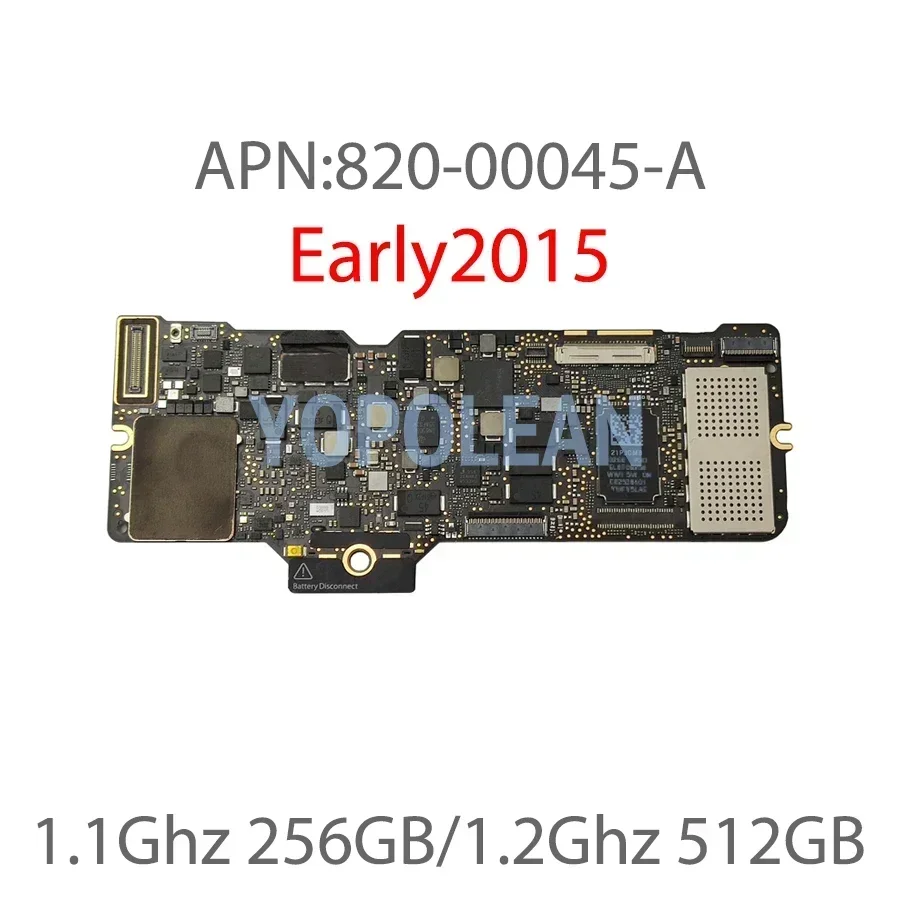 Top. A1534 Motherboard 820-00045-A 820-00244-A For Macbook Retina 12" A1534 Logic Board 8GB 16GB 256GB 512GB 2015 2016 2017