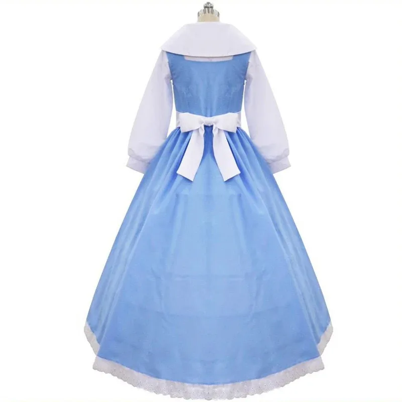 Sky02 Beauty and Beast Game Server Belle فستان الأميرة موضوع حفلة حسناء فستان خادمة cospla Y أداء زي 88Li #