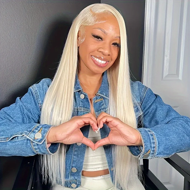 شقراء 613 Hd الدانتيل الباروكة الأمامية 13x6 البرازيلي شعر طبيعي مفرود باروكة 38 بوصة شفافة الدانتيل الباروكة الأمامية للنساء 200 الكثافة #1