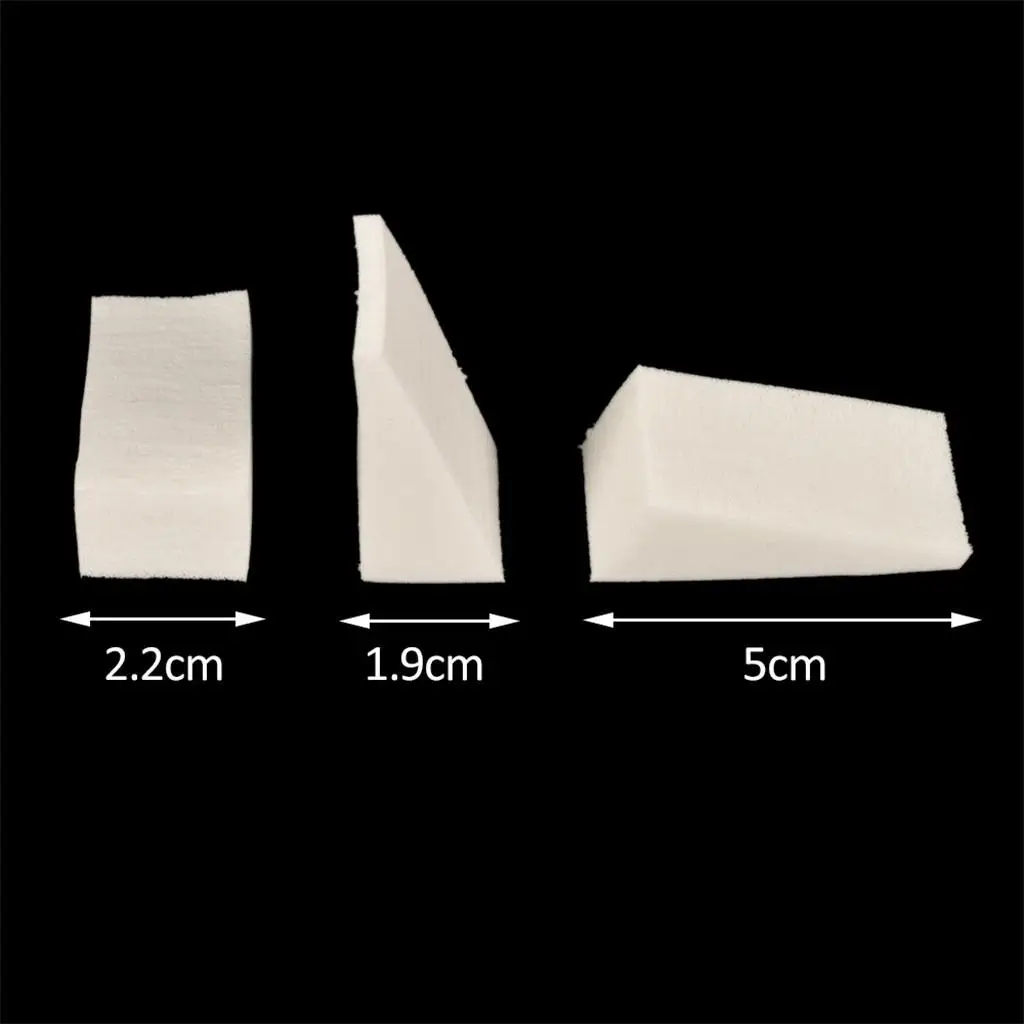 Soft Nail Art Stamping Sponge Brush Set 50pcs for Creative Gel Polish Transfer Design