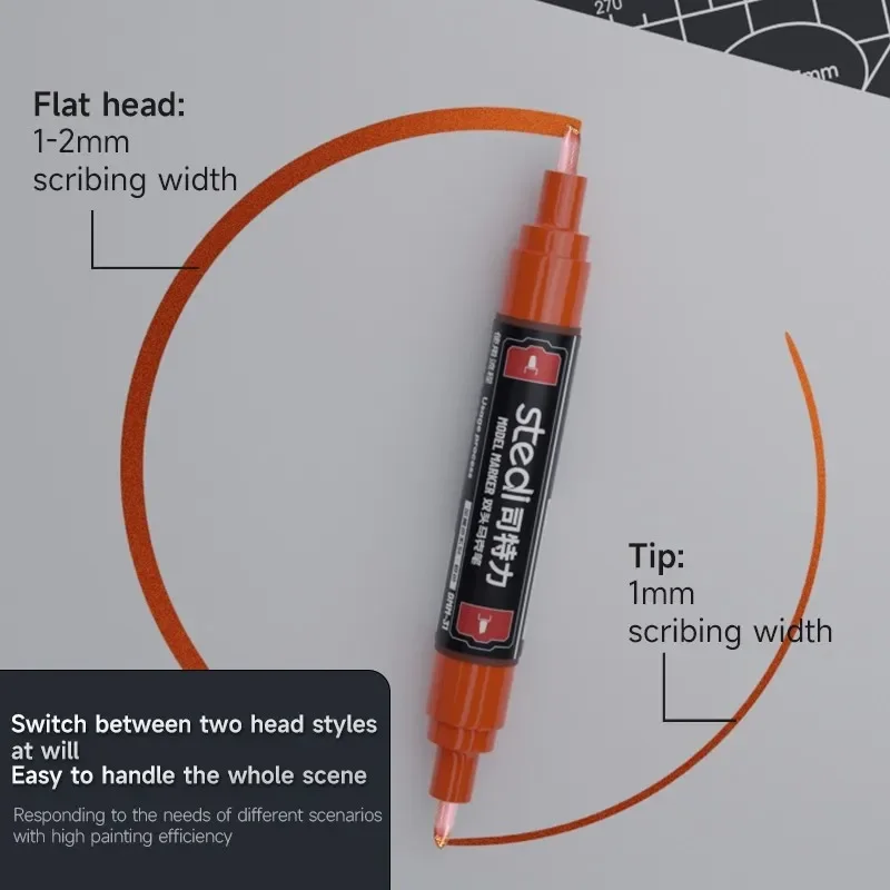 Stedi DMM-20 ~ 31 نصائح مزدوجة Gundam تلوين ماركر لامع اللون Gunpla نموذج تلوين أداة رسم يدوي اللمس متابعة القلم هواية DIY بها بنفسك