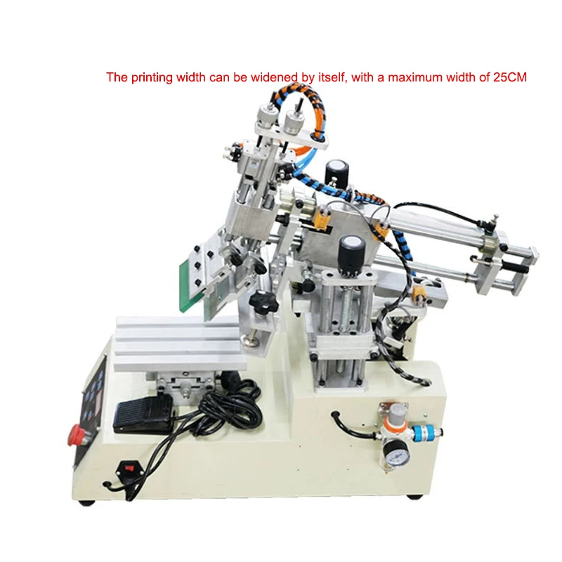 Desktop Pneumatic Screen Printing Machine Solder Paste Screen Printing Machine Semi-automatic Flat Printing Machine 12*25cm