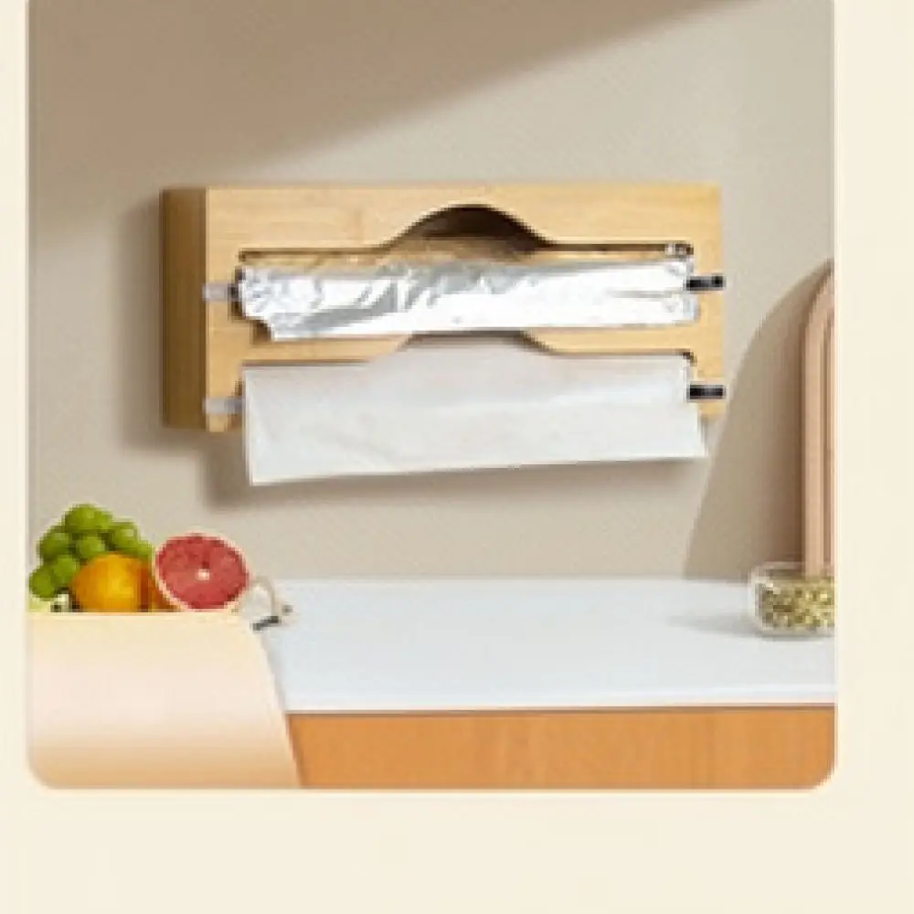 Natural Wood Serving Tray Decorative Food Dish With Metal Handles For Coffee Tea Breakfast Table Home Kitchen Decor