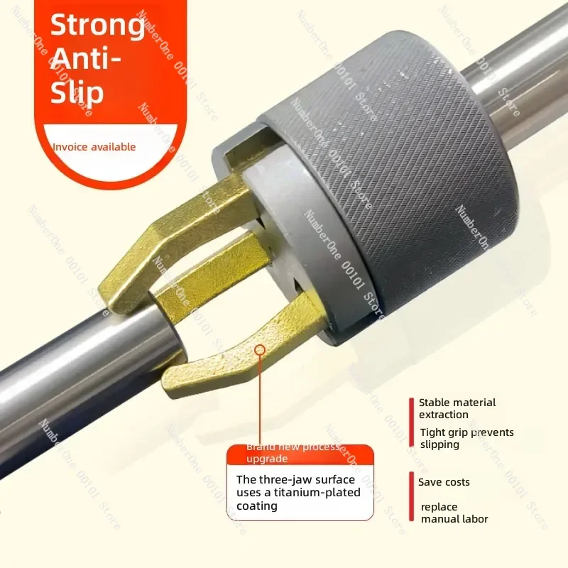 Automatic Three Jaw Puller Anti Break Hard Clip Feater Round Square Shank Clamp For Machining Center