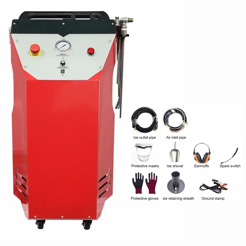 Advanced Dry Ice Blaster to Clean Auto Parts High Pressure Dry Ice Blasting Machine