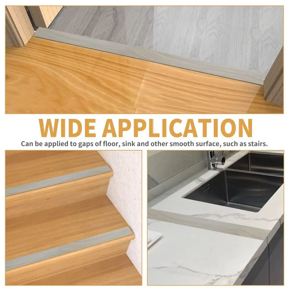 Practical Self Adhesive Floor Transition Strip Carpet To Tile Flat Edging Trim Strip PVC Waterproof Divider Strip for Doorway