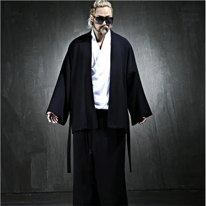 Spring Men's Frenulum Loose Coat Korea Tide Brand Plus Size Outwear New Fashion Casual Jackets Male Personality Clothes Hombre