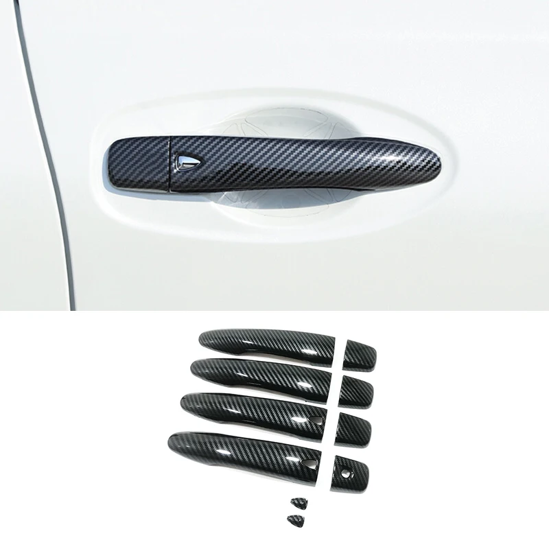 

For Renault Kadjar 2015 2016 2017 2018 Accessories Car door protector Handle Decoration Cover Trim ABS Carbon fiber Car Styling