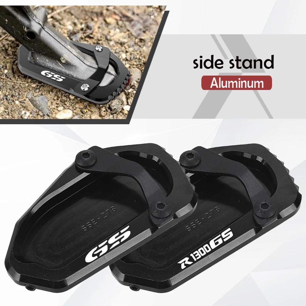 

2025 Motorcycle For BMW R1300GS R 1300 GS Trophy Triple Black 2024 2026 Kickstand Foot Side Stand Extension Pad Support Plate
