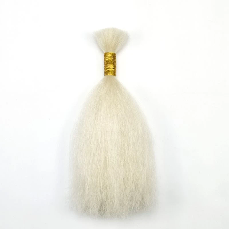 Loose washed yak hair TV makeup beard hair crochet yak hair rhino tail hair real animal hair materials