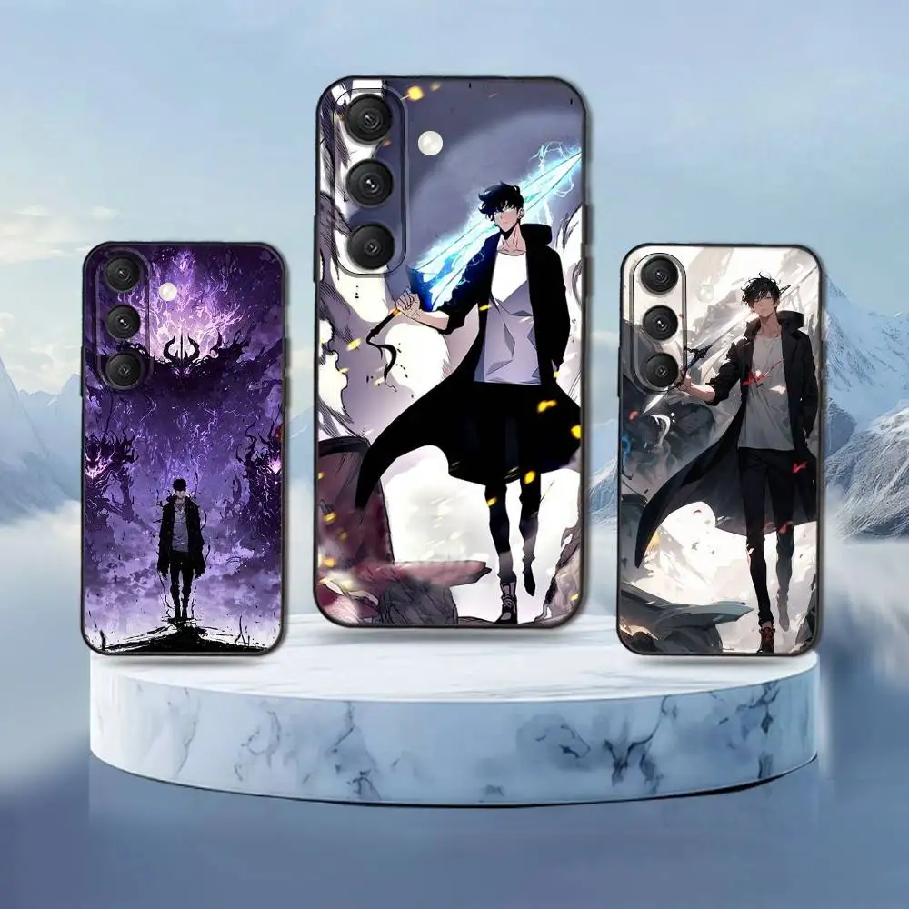 

Solo L-Leveling-ES Cool Phone Case For Samsung Galaxy S25,S24,S21,S22,S23,S30,Ultra,S20,Plus,Fe,Lite,Note,10,9,5G Black Cover