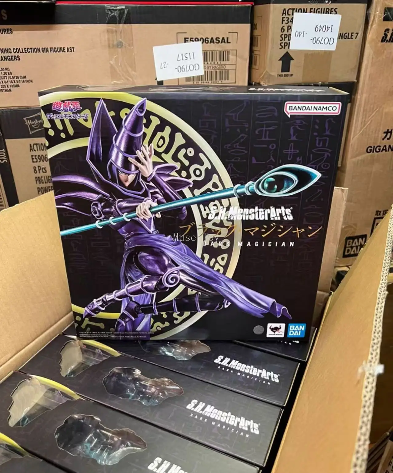 

В наличии Bandai SHM Yu-Gi-Oh! Фигурки героев «Клэк-волшебник» Duel of Monsters