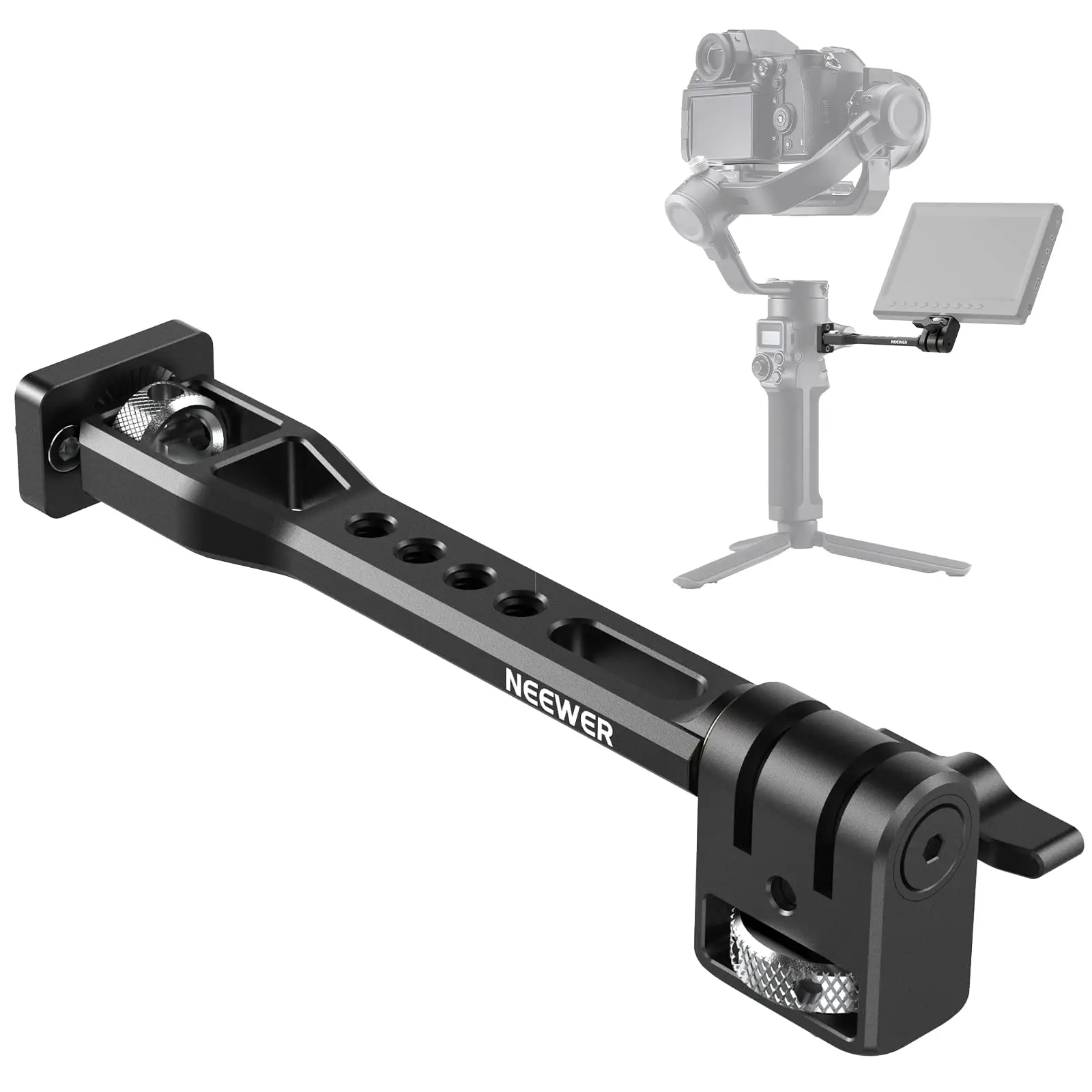 Regulowane mocowanie monitora polowego NEEWER 360 °   Obrotowy uchwyt monitora kamery do DJI RS4 Pro RS3 RS2 RSC2 ZHIYUN Crane 2S Crane 3 3S — zdjęcie produktu 7