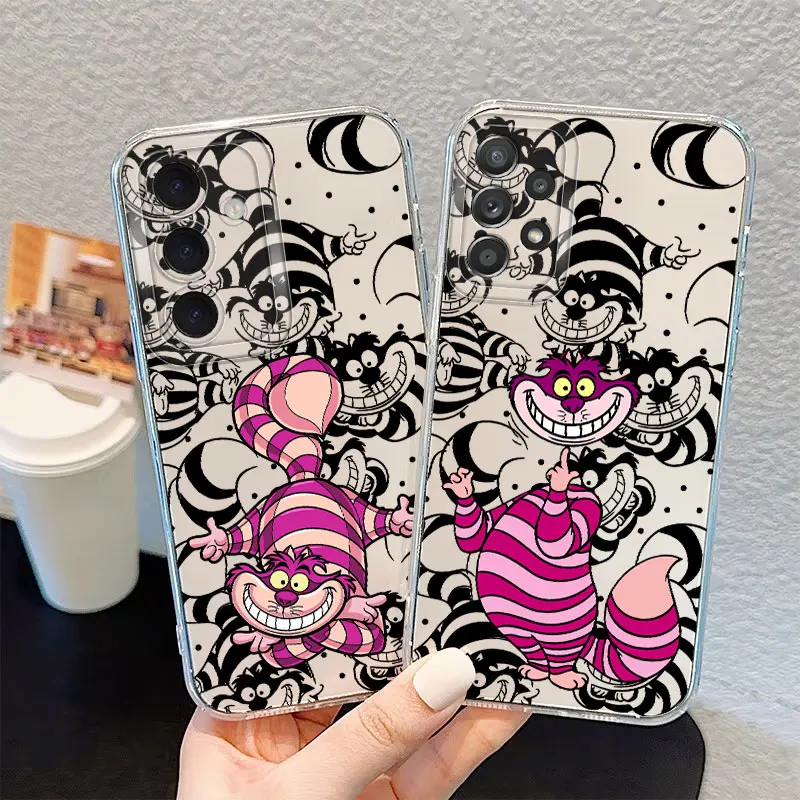 Funda blanda transparente para Samsung Galaxy S10 Plus S25 Ultra Note 10 20 Ultra S20 S24 FE S23 S21 S22 Alicia en el país de las Maravillas