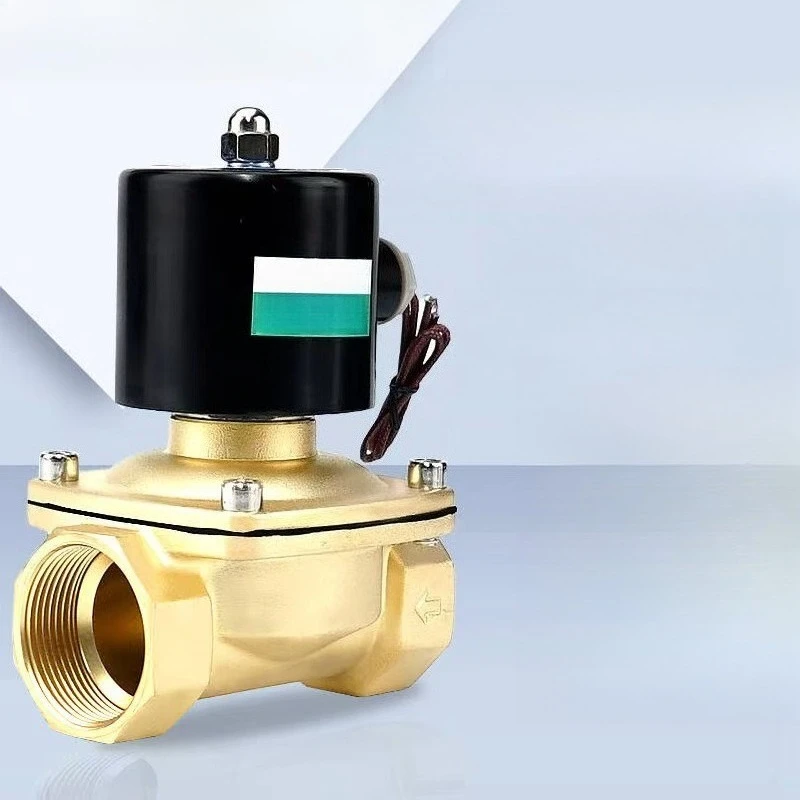 Copper Solenoid Valve Direct-acting 2W Series Solenoid  Diaphragm Type Normally Closed Solenoid Water Valve Oil Air