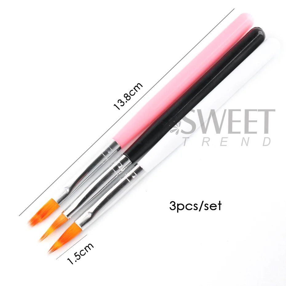 1PC Nail Art Brush Set UV Poli - Nail Art Ombre Glitter ulasan dan harga