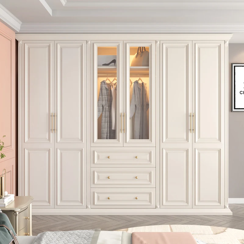 Modern Nordic Wardrobe Space Saving Makeup Door Cabinet Drawers Walk In Wardrobe Storage Bedroom Muebles Furniture For Room