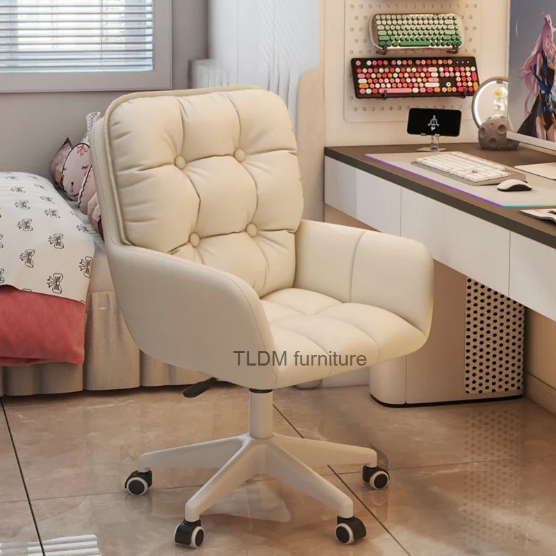 

Boss Arm Mobile Office Chair Computer White Vanity Comfy Cute Swivel Office Chair Conference Cadeiras Gamer Office Furnitur