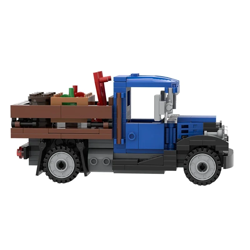 MOC-5823 Vintage Farm Truck Building Block Kit 1930s Delivery Truck Van Model Puzzle fai da te giocattoli per bambini regalo di compleanno 211 pezzi