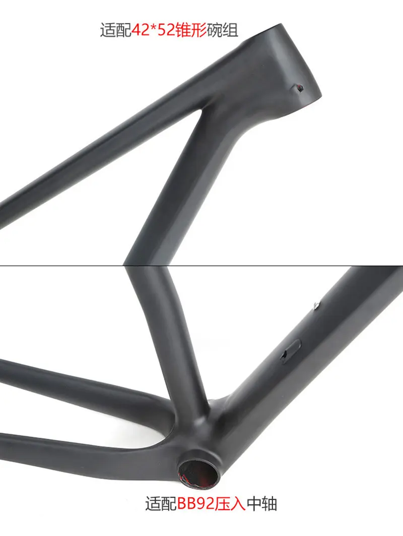 Carbon Bike Frame, Ultra Light ,Disc Brake, Mountain Bicycle, MTB, XC, M5, T900, 27.5, 29er Thru Axle, 12x142, QR, 100x135