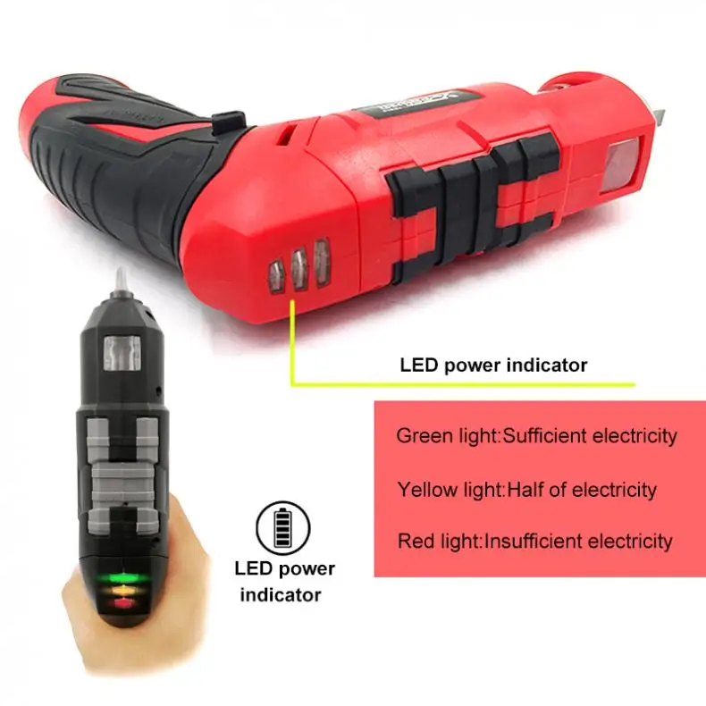 Power Tool 3.6V Lithium Rechargeable Mini Electric Drill with 6pcs Accessories for Furniture Installation / Wood Punching