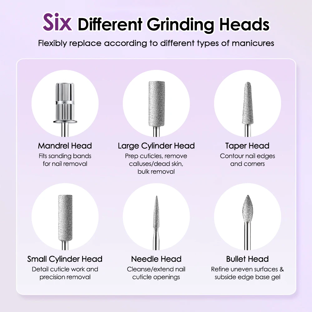 電気ネイルドリルマシン UV ランプ USB ネイルポリッシャーグラインダードリルビットアートサンディングファイルペンプロフェッショナルマニキュアツール