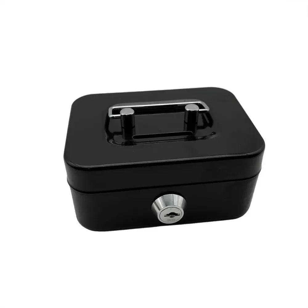 Money Safe Box Small Safes Deposited Key Box Steel Stash Box for Money Safe Locker Security Metal Cash Box