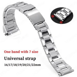 Small Steel Strap for Watch Band 16mm 17mm 18mm 19mm 20mm 21mm 22mm Wrist Watch for Woman Men Wristband HQstrap Metal Watchband