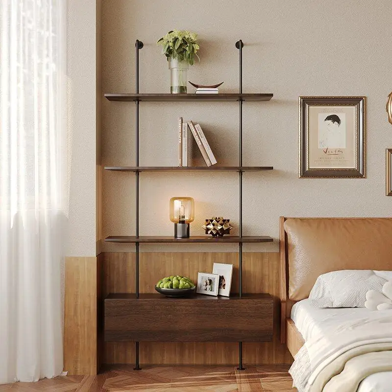 

Vintage Organizer Bookcases Aesthetic Library Office Standing Corner Book Shelf Interior Magazine Racks Librero Home Furniture