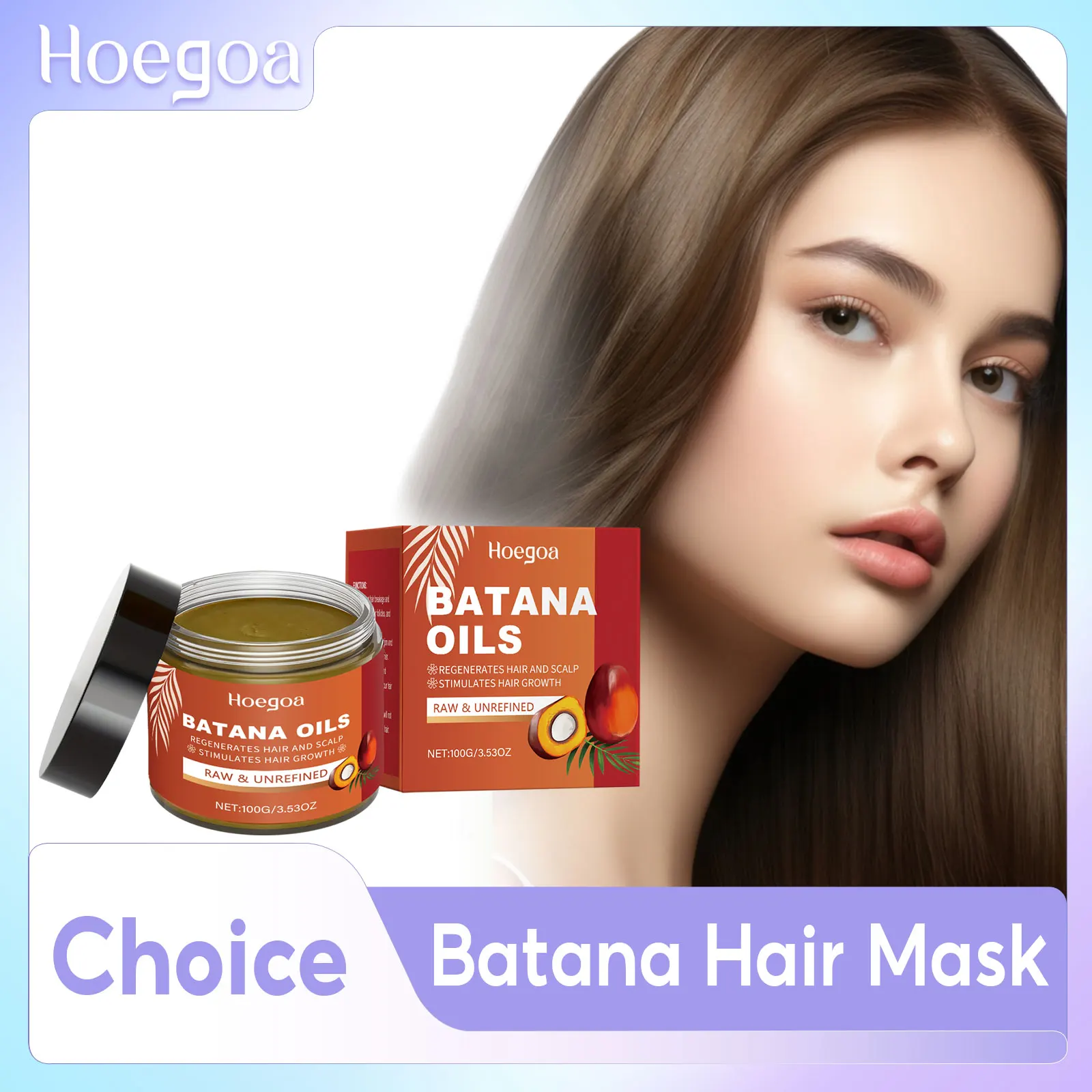 

Batana Hair Oil Improve Dryness Frizz Reduce Split Ends Breakage Anti Hair Loss Treatment Hydrate Straighten Hair Regrowth Mask