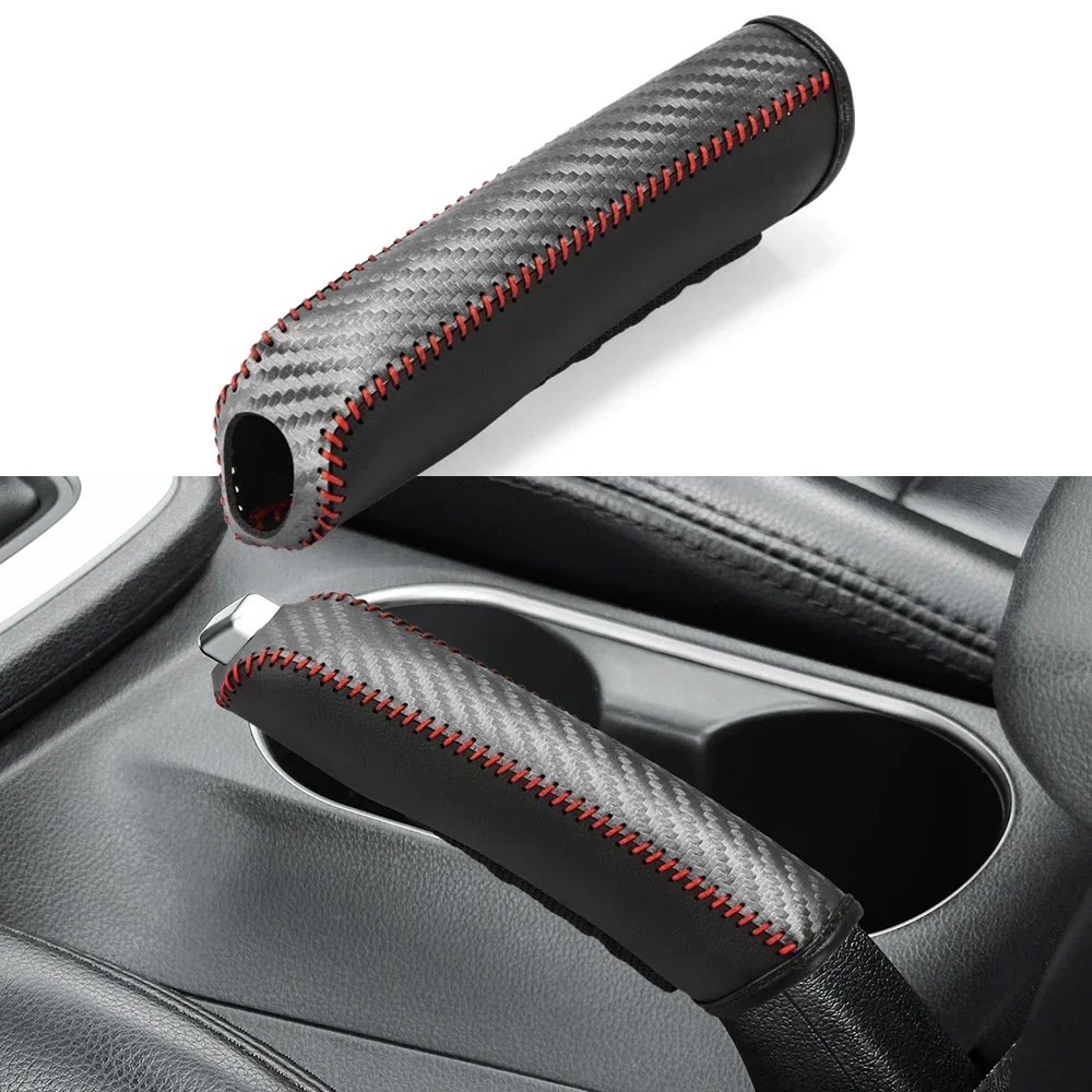 Handbremsensatz Universal Auto Handbremshülse PU Lederbezug Anti-Rutsch Auto Feststellbremse