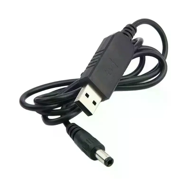 USB DC Voltage Step Up Converter Cable 5V To 9V 12V 5.5x2.1mm Power Adapter For Router Modem CCTV Camera LED Strip Fan Speaker