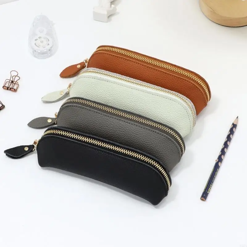 

62KA Pencil Case Pencil Pencil Bag Leather Pen Case Small Waterproof