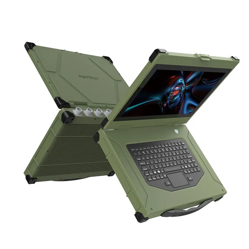 

15.6 inch rugged laptop computer IP65 waterproof for whole device CPU I3/I5/I7 3.8Ghz industrial Upward portable computer