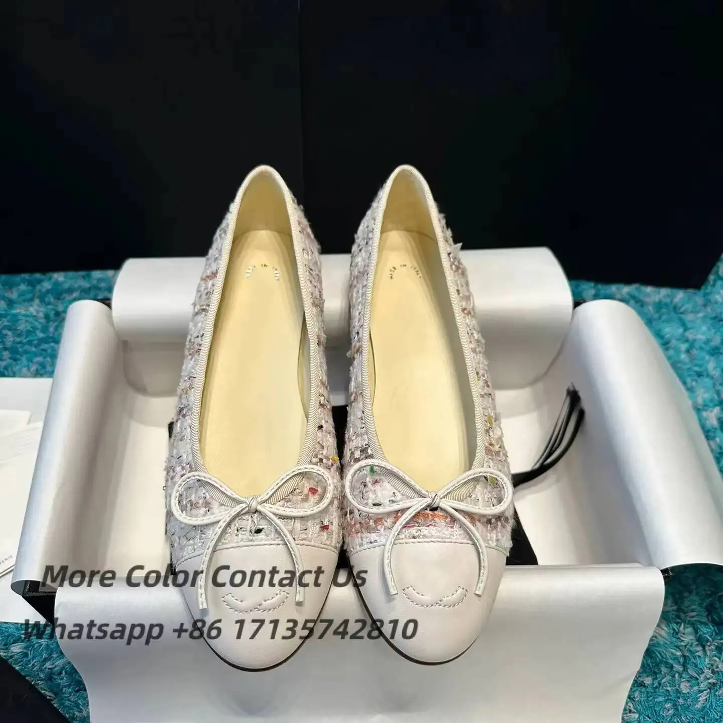 

Paris Designer Leather Flats Ballet Women Brands Quilted Slip On Ballerina Round Toe Ladies Dress Hand-Woven Shoes US SIZE 4-11