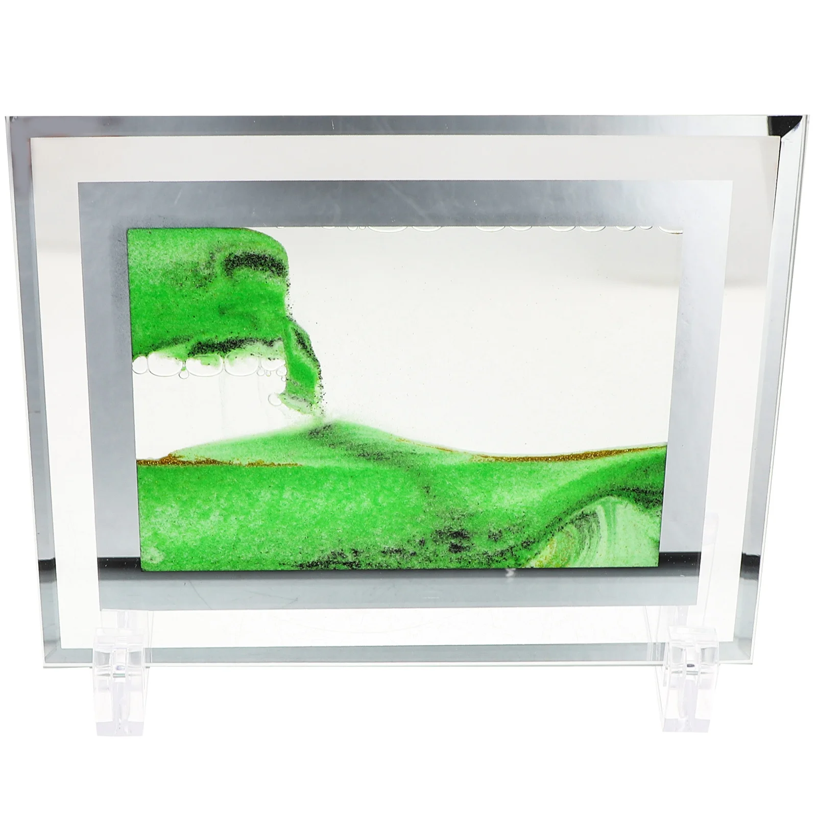 تتحرك الرمال صورة فنية ثلاثية الأبعاد الرمال المتحركة اللوحة ديكور المنزل سطح المكتب زخرفة الهدوء الاسترخاء المشهد الرمال اللوحة الرمال المتحركة #4