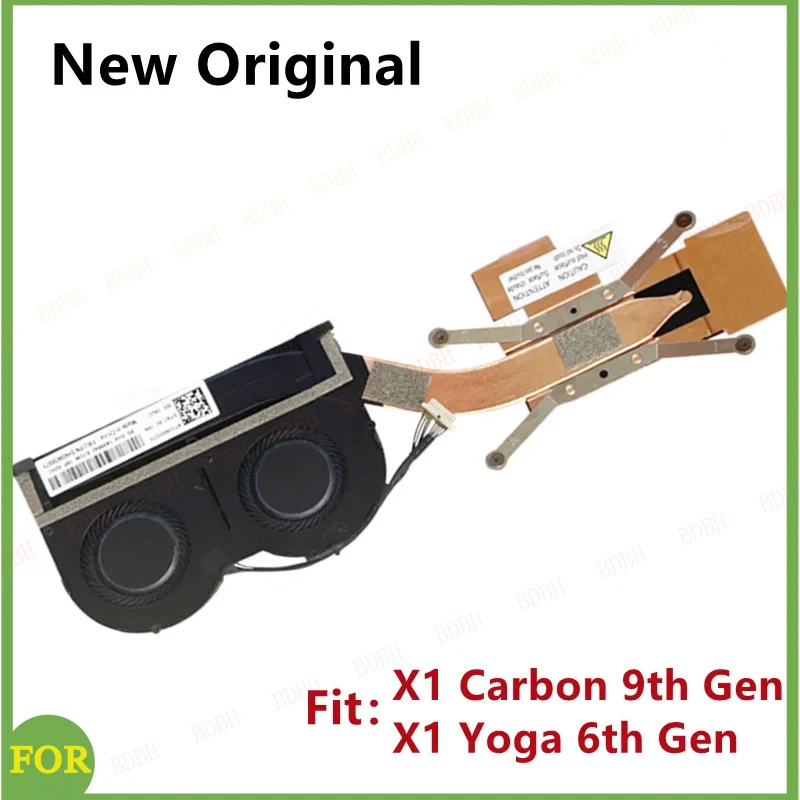 

Новый оригинальный вентилятор охлаждения процессора BDBH для ноутбуков Lenovo ThinkPad X1 Carbon 9-го поколения 2021 и X1 Yoga 6-го поколения, радиатор 5H40W36672