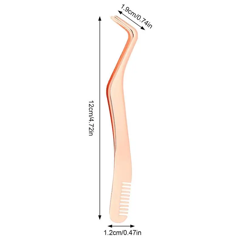 1 pz pinzette per ciglia in acciaio inox antistatico non magnetico professionale 3D ciglia estensione pinzette strumenti di trucco