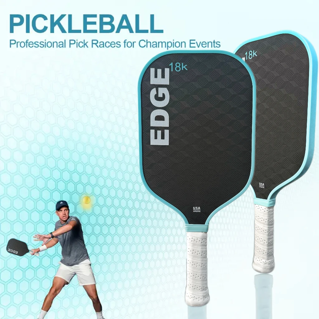 

18K material 3D texture Pickleball Paddle, enhanced strength and feel, high friction, suitable for training and competition