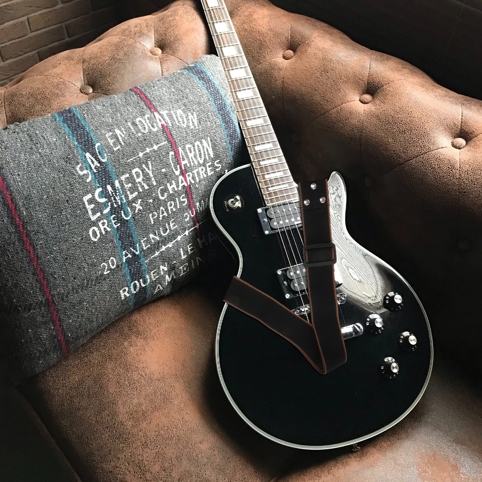 

1pc Guitar Strap Cotton Retro Style Durable Non-Fading Exquisite Workmanship For Music Performance Outdoor Party Instrument