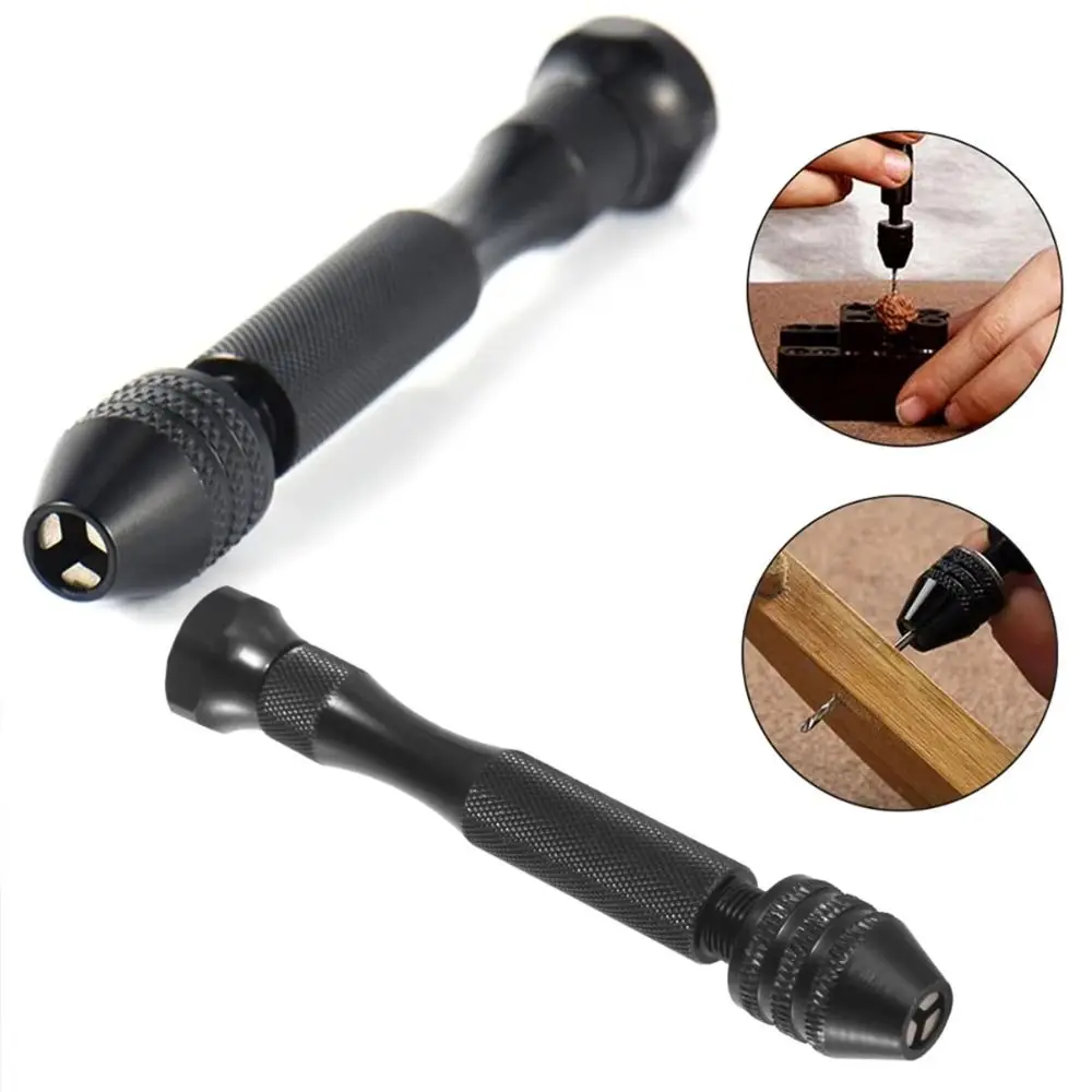 Tools Set Mini Micro Aluminum Hand Drill Tiny DIY Drilling Rotary Tools Mini 0.3-3.4mm Hand Pin Vise