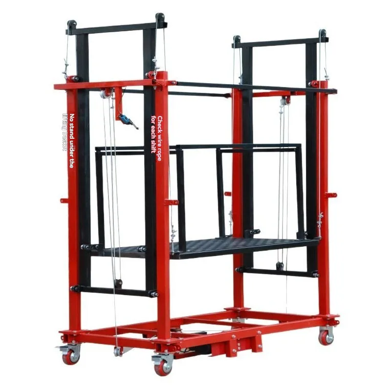 Electric Scaffolding Lift, Mobile Remote Control Automatic Lifting Platform, Indoor And Outdoor Decoration Portable Lifting Plat