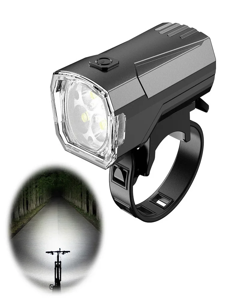 AliExpress Bike Front Light USB Rechargeable Power Display Bicycle Led Light Waterproof Bicycle Headlight Flashlight Cycling Accessories